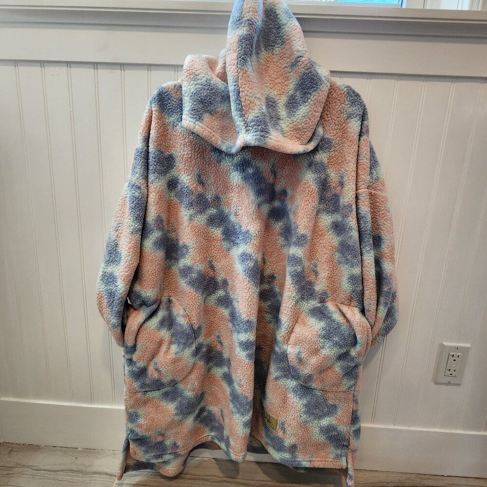 Justice Oversized Fleece Hooded  Wearable Blanket Loungewear Nightgown